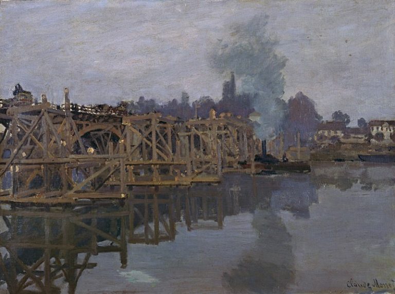 Мост в ремонте картина