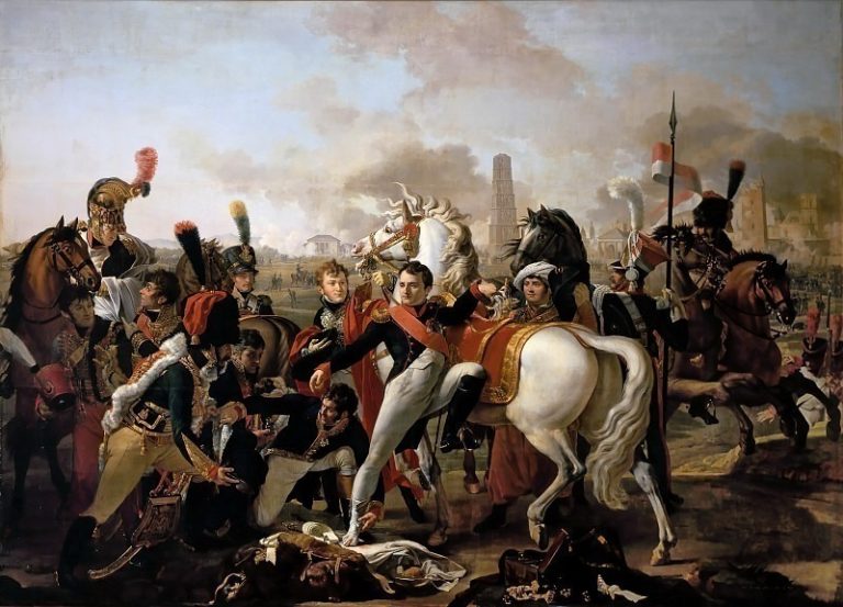 Готро, Клод – Наполеон с раненной ногой и перевязываюший её хирург Иван картина
