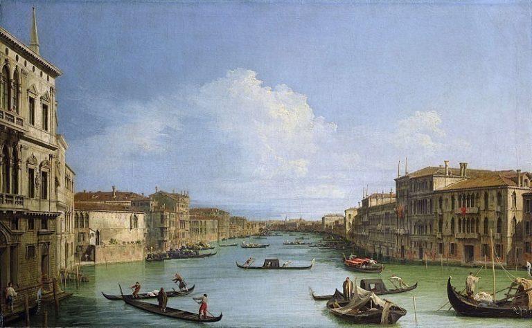 Вид на Большой канал от Палаццо Бальби картина