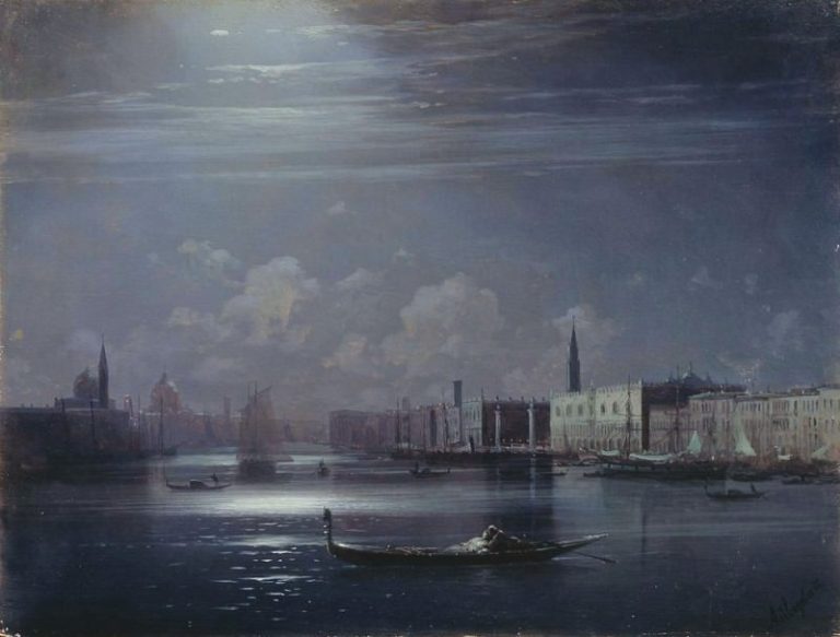 Ночной пейзаж. Венеция картина