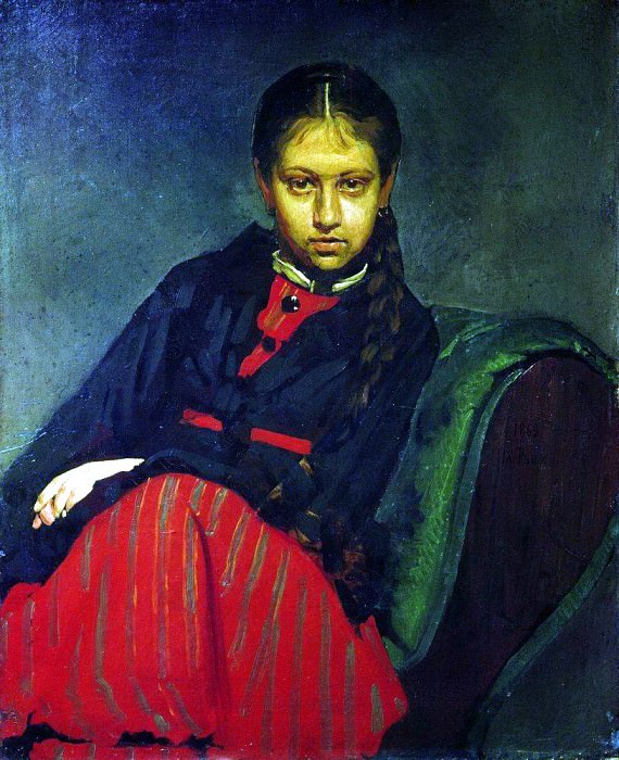 Портрет В. А. Шевцовой, впоследствии жены художника картина