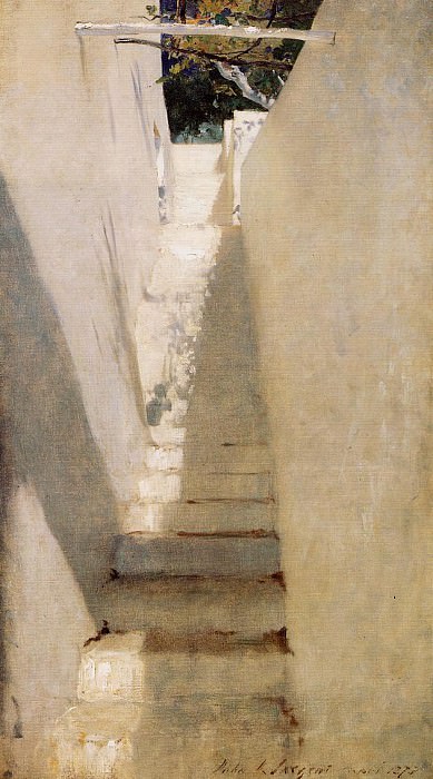 Лестница на Капри картина