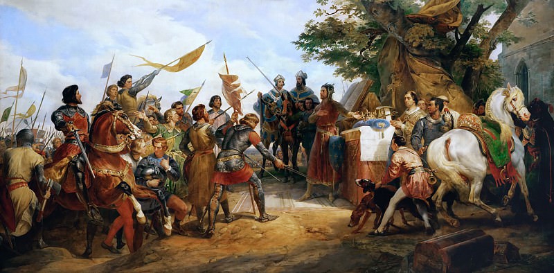 Орас Верне – Перед Битвой при Бувине 27 июля 1214 года картина