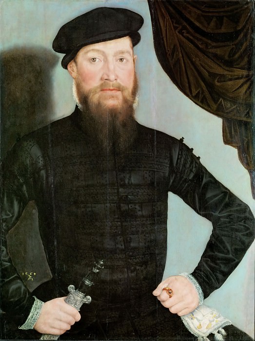 Лукас Кранах II – Мужской портрет картина