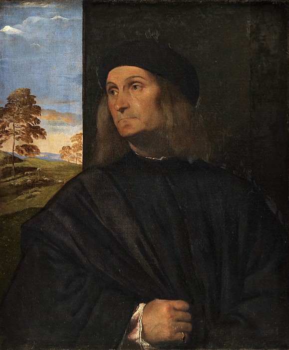 Портрет венецианского художника Джованни Беллини картина