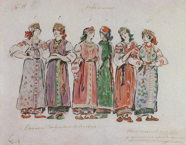 Сенные девушки. 1911 картина