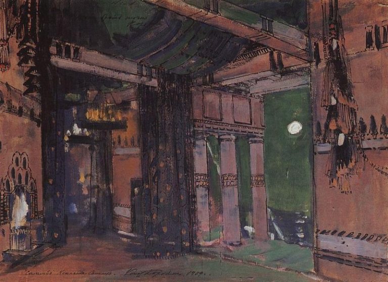 Комната Саламбо. 1909 картина