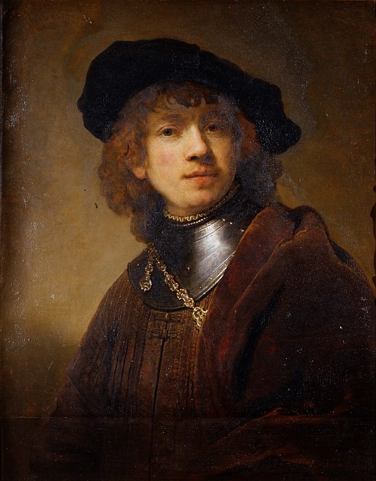 Рембрандт, Харменс ван Рейн – Портрет молодого мужчины картина