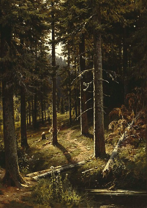 Лесной пейзаж1889-1890 51. 2х36 картина