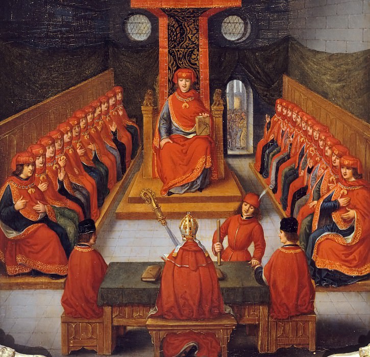 Жозеф Альбриер, по фламандской картине 16века – Первое собрание членов ордена золотого руна в церкви Сен-Пьер в Лилле в 1430 году картина