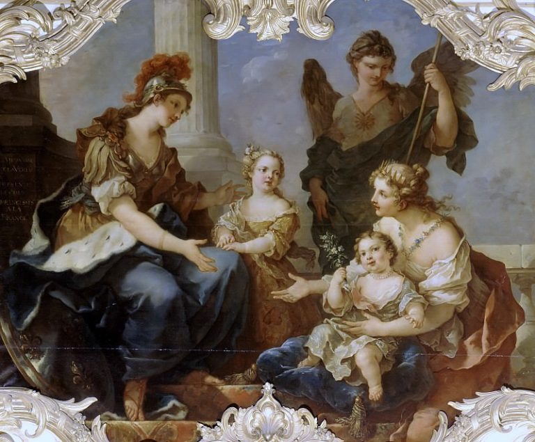 Французские принцессы сестры Аделаида и Мария-Луиза в образе Юности и Добродетели картина