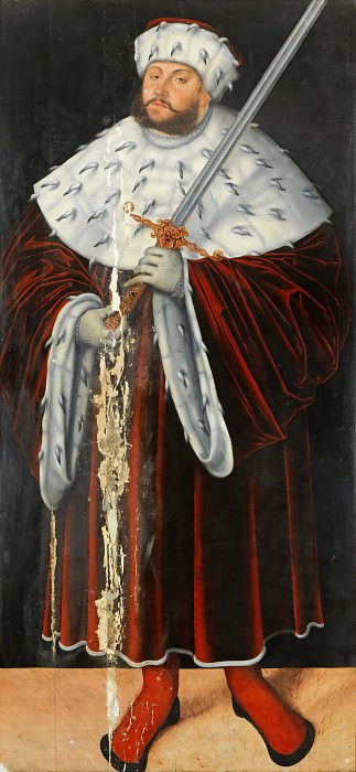 Мастерская Лукаса Кранаха II – Саксонский курфюрст Иоганн Фридрих Великодушный картина
