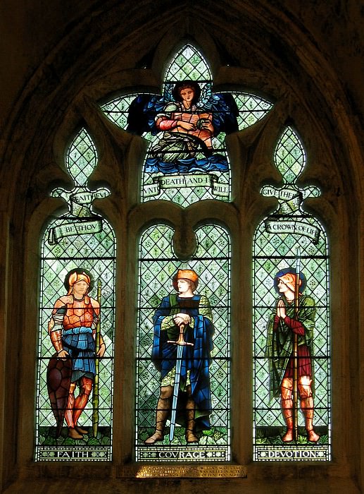 Окно Уильяма Скотта Льюса в аббатстве Мэлмсбери картина