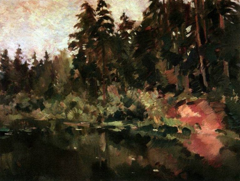 Пруд. 1910-е картина