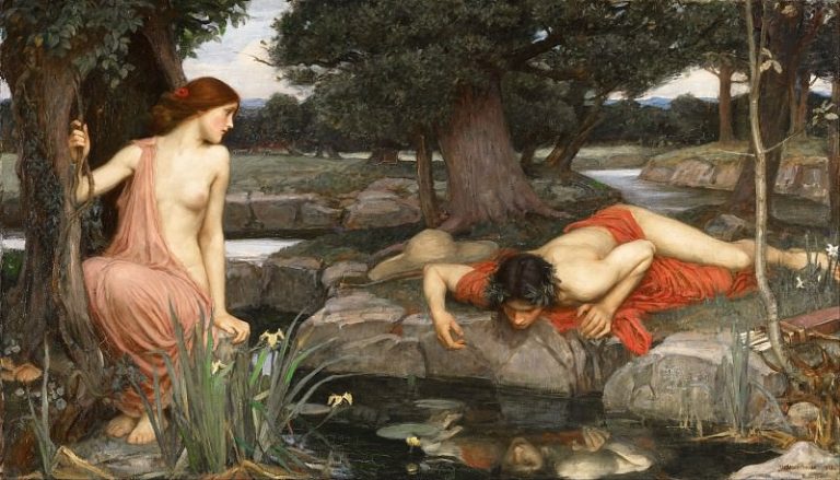 Эхо и Нарцисс картина