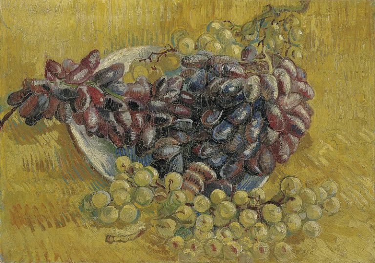 Натюрморт с виноградом картина
