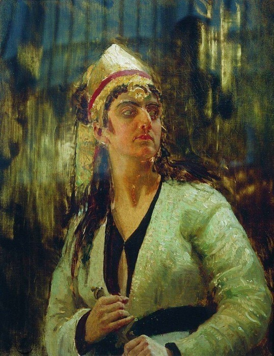 Женщина с кинжалом картина
