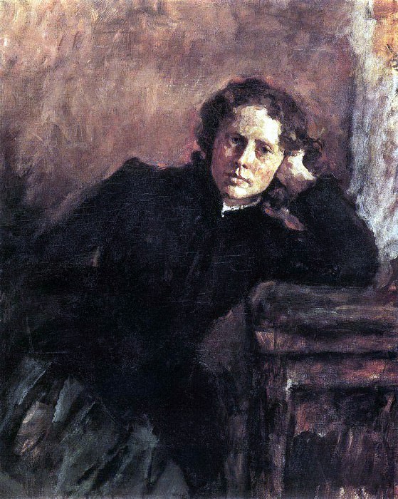 У окна. Портрет О. Ф. Трубниковой. 1885 картина