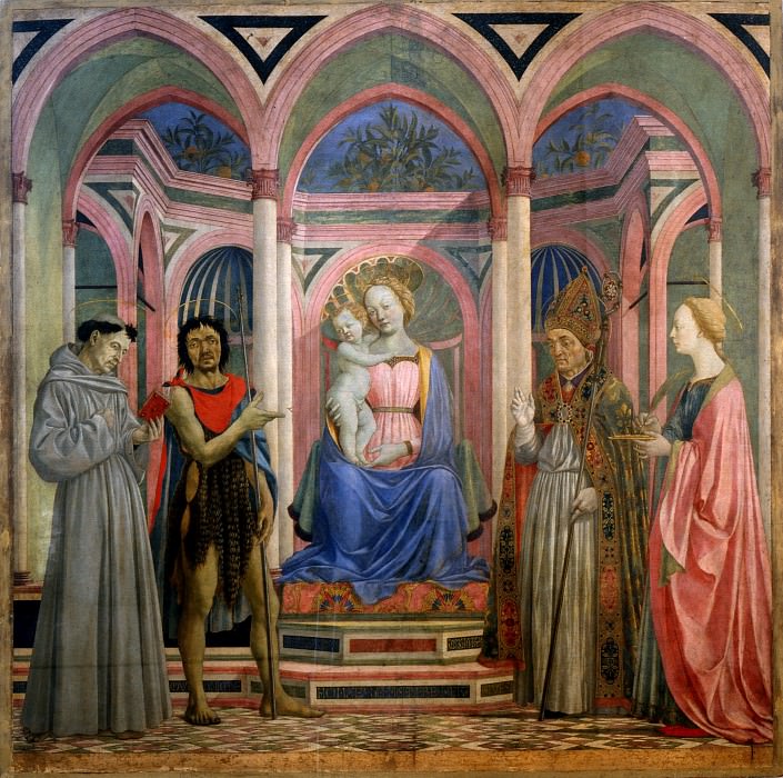 Доменико Венециано – Запрестольный образ Св. Лючии де Маньоли картина