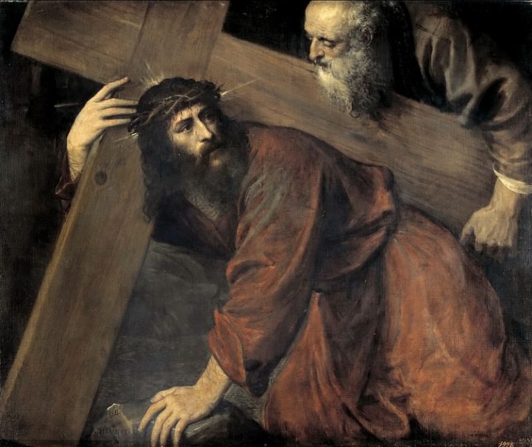Падение Христа на пути к Голгофе картина
