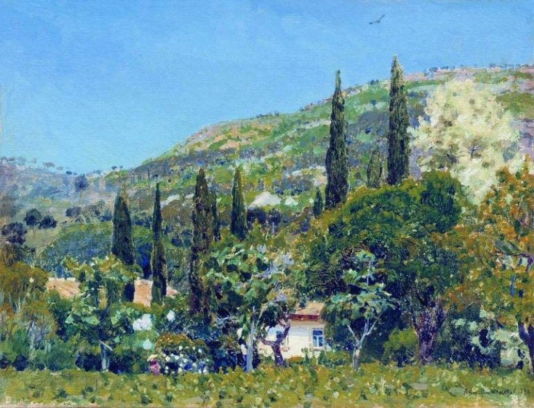 Крымский пейзаж. 1890 картина