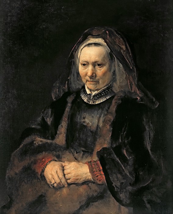 Портрет пожилой женщины (приписывается) картина