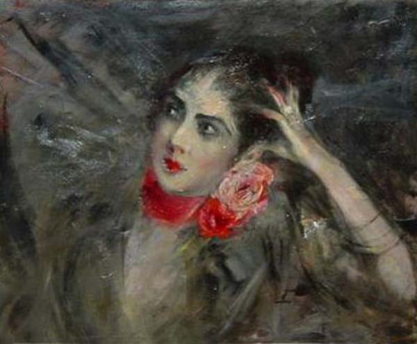 Принцесса Радзивилл с красной лентой, 1904 картина