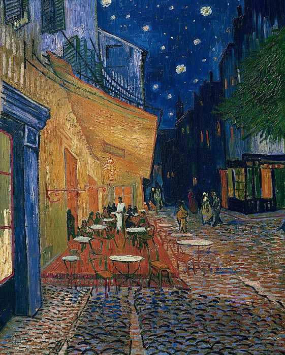 Ночное кафе в Арле картина