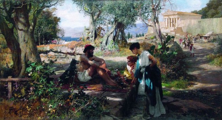 Греческий торговец (Дорога к святыне) картина