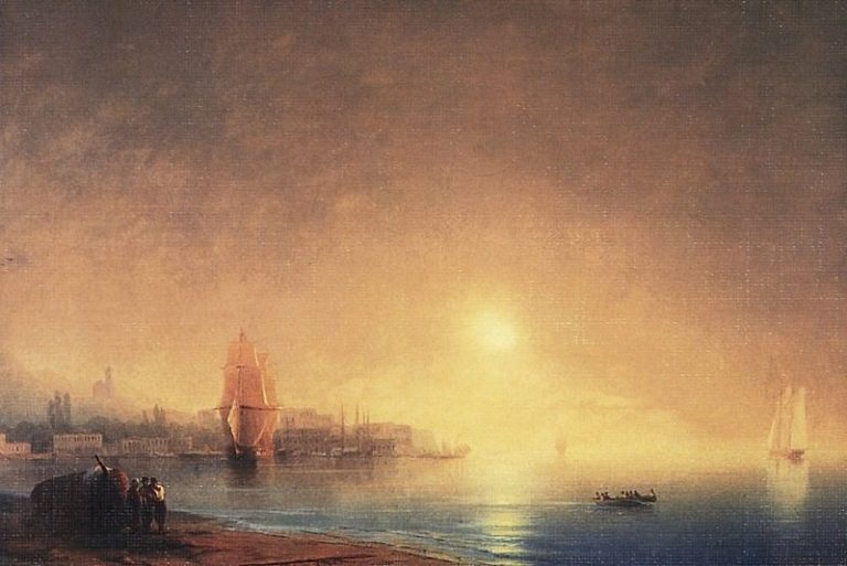 Утро на берегу залива 1853 56х89 картина