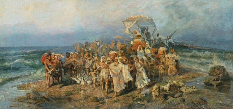 Переход евреев через Чермное море. . Вторая половина XIX в. Рыбинск картина