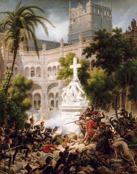 Луи-Франсуа Лежен – Эпизод из осады Сарагосы в 1809 году картина