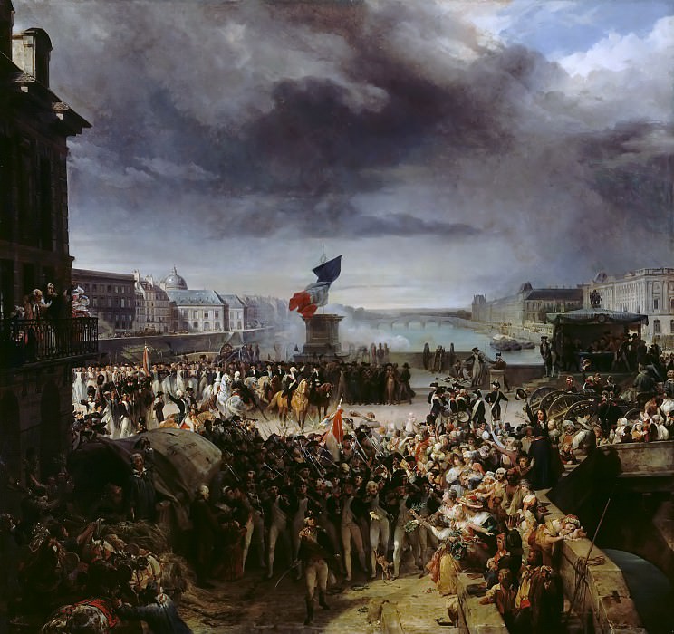 Леон Конье – Национальная гвардия выступает из Парижа в сентябре 1792 года картина