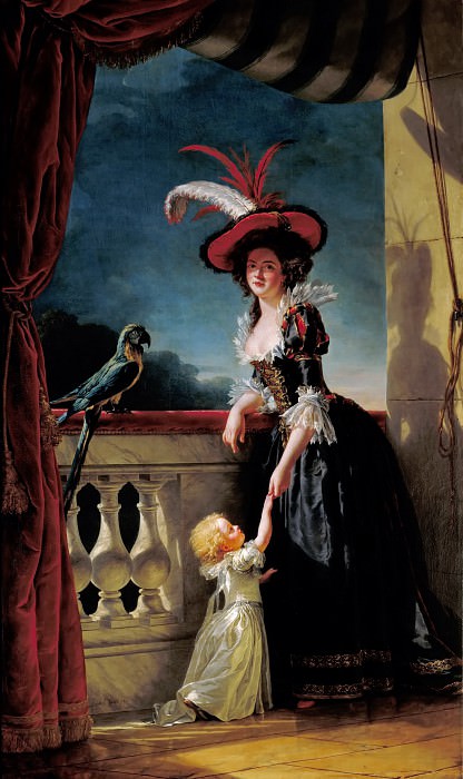 Аделаида Лабий-Гийар – Посмертный портрет Луизы-Елизаветы Французской, с сыном Фердинандом, будущим герцогом Пармским картина