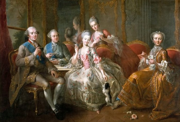Жан-Батист Шарпантье старший – Семья герцога де Пентьевр, или Чашка шоколада картина