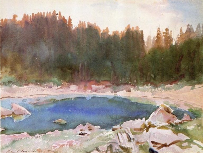 Озеро в Тироле картина