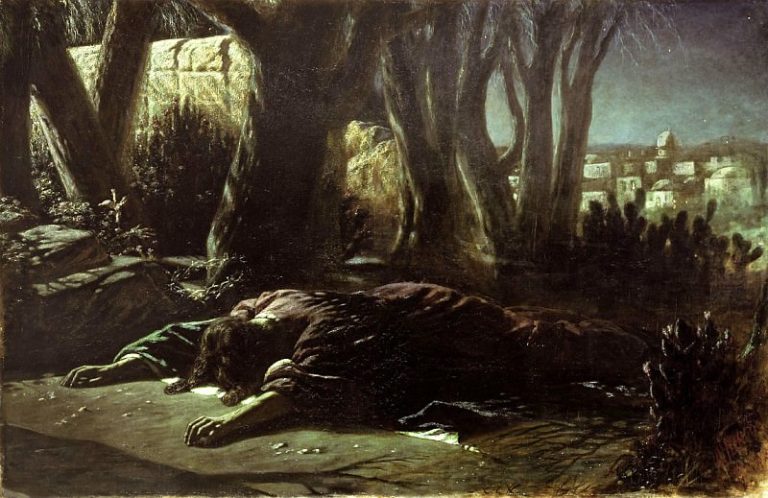 Христос в Гефсиманском саду. 1878 Холст, масло. 151. 5×238 ГТГ картина
