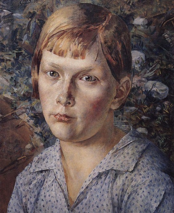 Девочка в лесу. 1938 картина