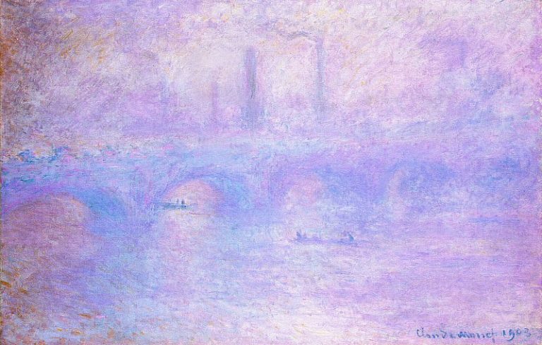 Мост Ватерлоо, туман картина