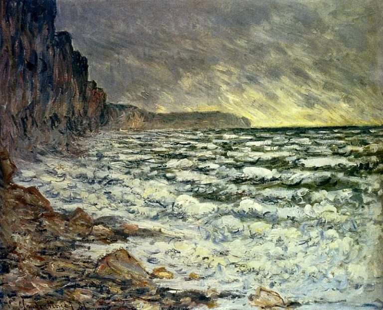 Море в Фекампе, 1881 г. 2 картина