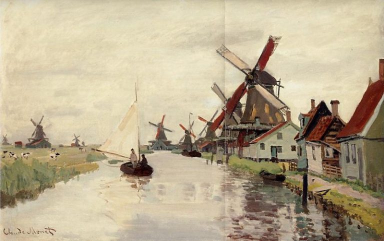 Ветряные мельницы в Голландии картина