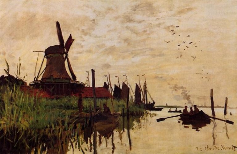 Мельница в Зандаме, 1871 01 картина