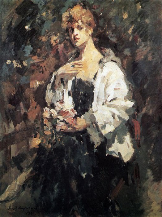 Портрет З. Н. Перцевой. 1921 картина