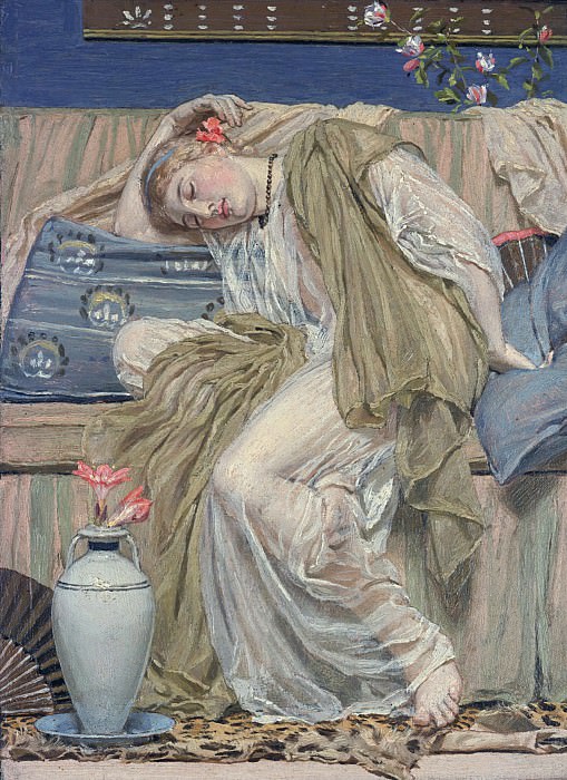 Альберт Мур – Спящая девушка картина