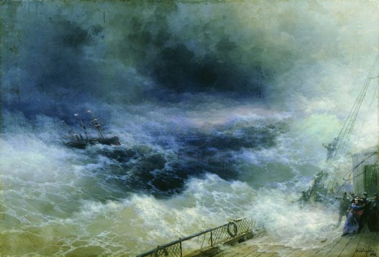 Океан 1896 67,5х100 картина