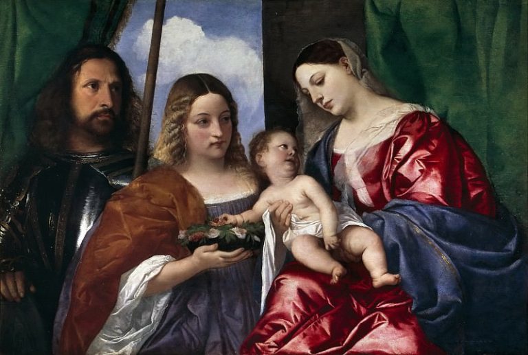 Мадонна с Mладенцем и свв Георгием и Доротеей картина