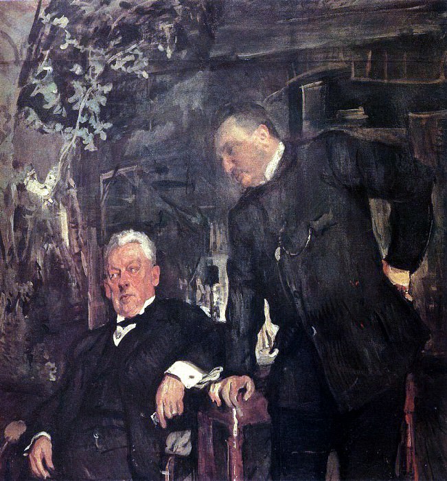 Портрет артистов А. П. Ленского и А. И. Южина. 1908 картина
