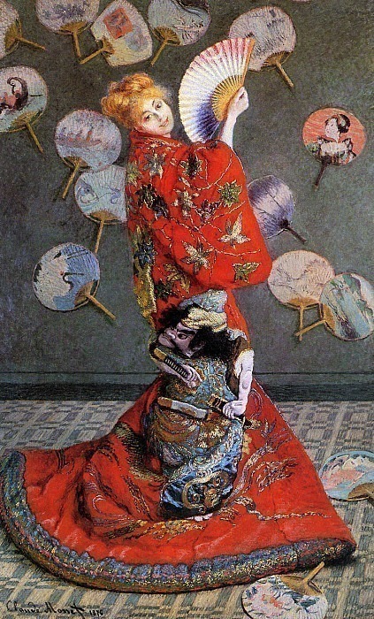 Камилла Моне в японском костюме картина