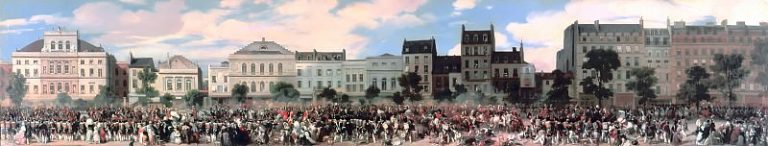 Эжен-Луи Лами – Смотр Национальной Гвардии Луи-Филиппом 28 июля 1835 года картина