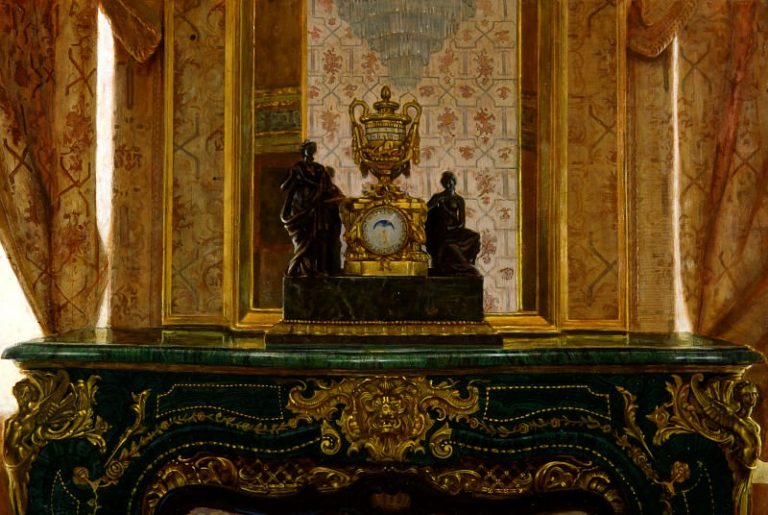 Малахитовый камин в будуаре Императрицы картина